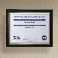 Ebony Finish Slide-In Certificate Plaque (13"x10 1/2")